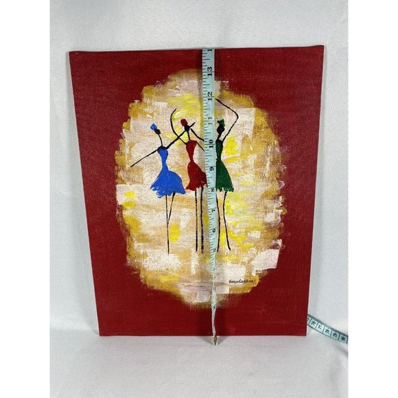 Original Acrylic on Canvas Board “Soul Sisters” Camlica 1 of 3, BFF, girlfriends - Picture 7 of 8